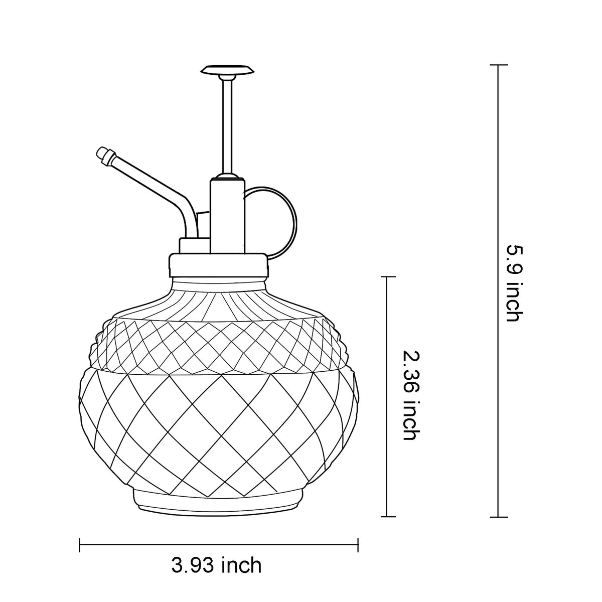 OFFIDIX Plant Mister gray plastic top pump in close-up