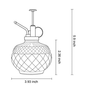 OFFIDIX Plant Mister gray plastic top pump in close-up