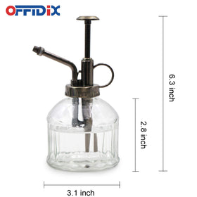 OFFIDIX plant mister mini glass bottle ideal for delicate leaves and succulents.