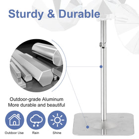 OFFO bird scare device top polygonal blade increases reflective surface.