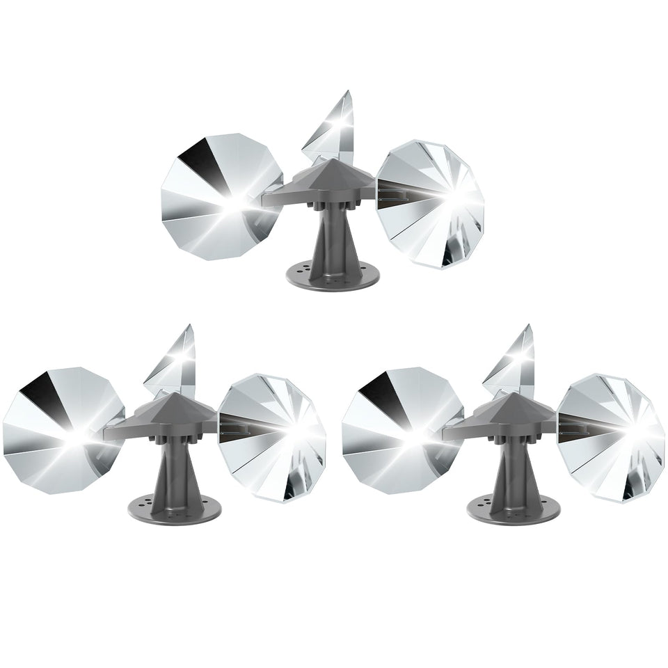 OFFO Bird Scare Reflector assembly demonstrates quick setup for outdoor use