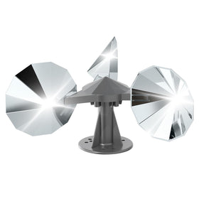 OFFO Bird Scare Reflector base outdoors deters birds with reflective motion.