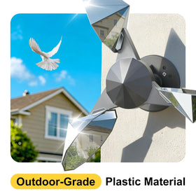 OFFO Bird Scare Reflector rotating base enables smooth operation in wind