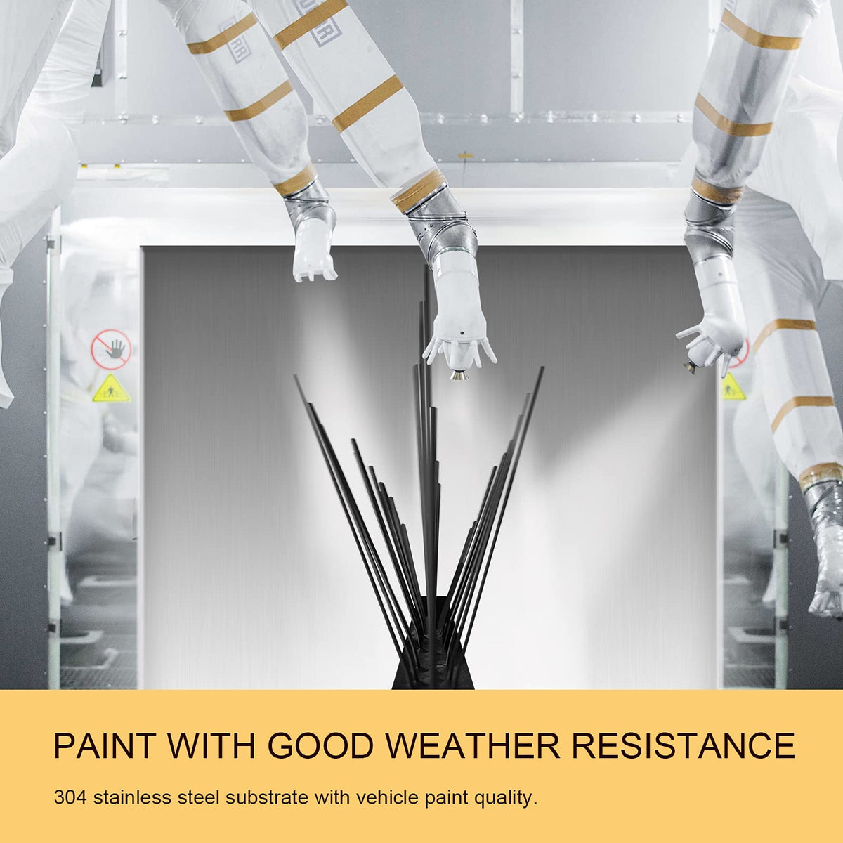 OFFO spikes provide 360-degree coverage with six-needle rows