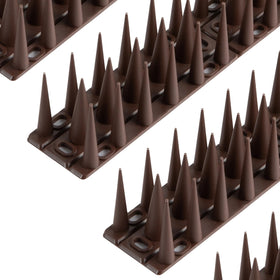 OFFO Bird Spikes on balcony installation deter roosting and droppings.