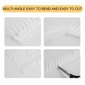 OFFO Bird Spikes bendable base can be cut to fit irregular spaces