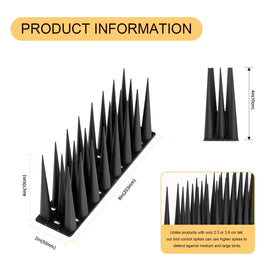 OFFO spikes in black blend with surfaces for discreet deterrence.