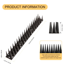 OFFO Bird Spikes closeup spikes detail illustrating determent design.