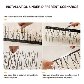 OFFO easy-install spikes require no tools for quick setup.