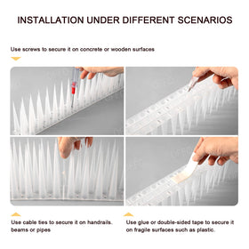 Frosted white finish blends with exterior while deterring pests.