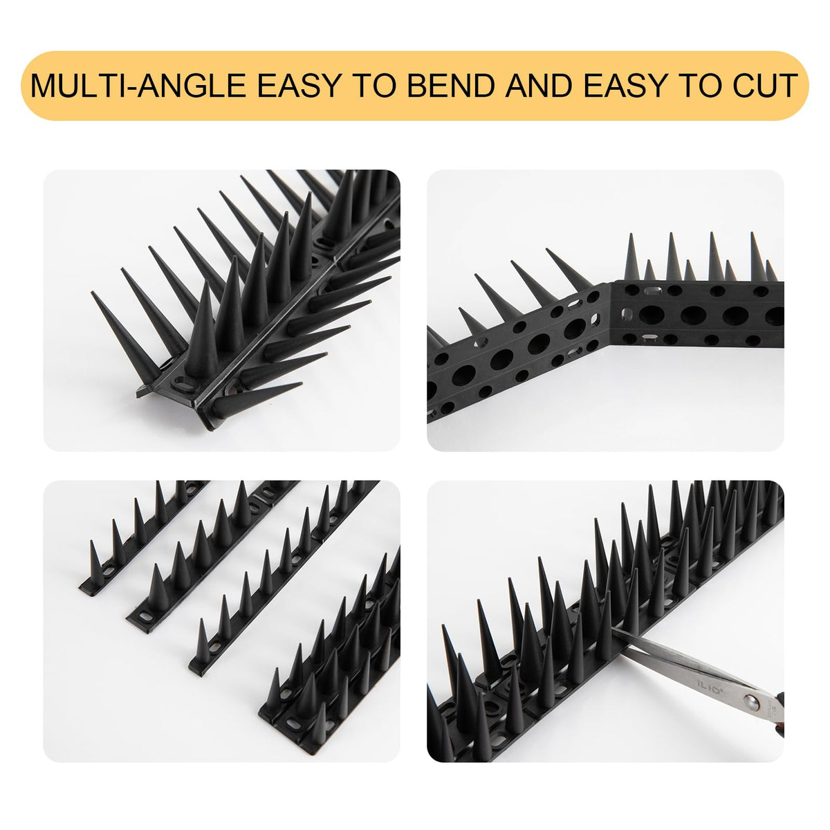 OFFO Bird Spikes on balcony edge provide quick, visible deterrence