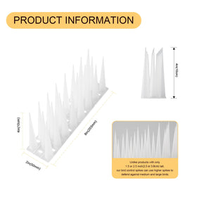 OFFO Bird Spikes placed on roof and gutter edges for mess protection.