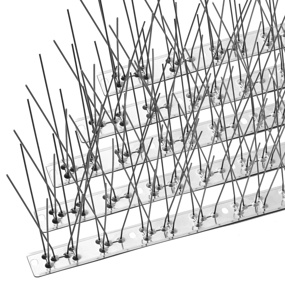 OFFO bird spikes with stainless base deter pigeons with 360-degree coverage