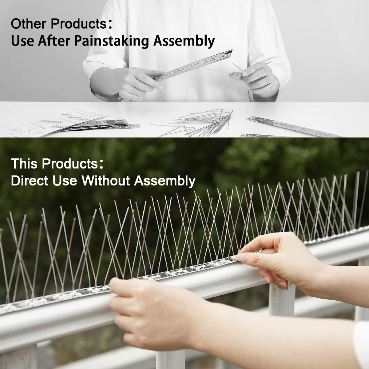 Close-up of OFFO stainless steel 304 detail highlighting durability and weather resistance.