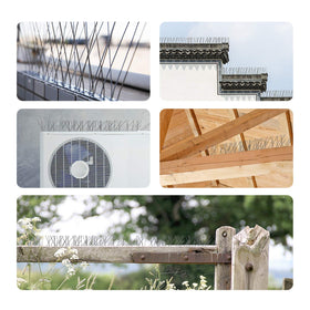 OFFO Bird Spikes weather-resistant design endures snow and rain.