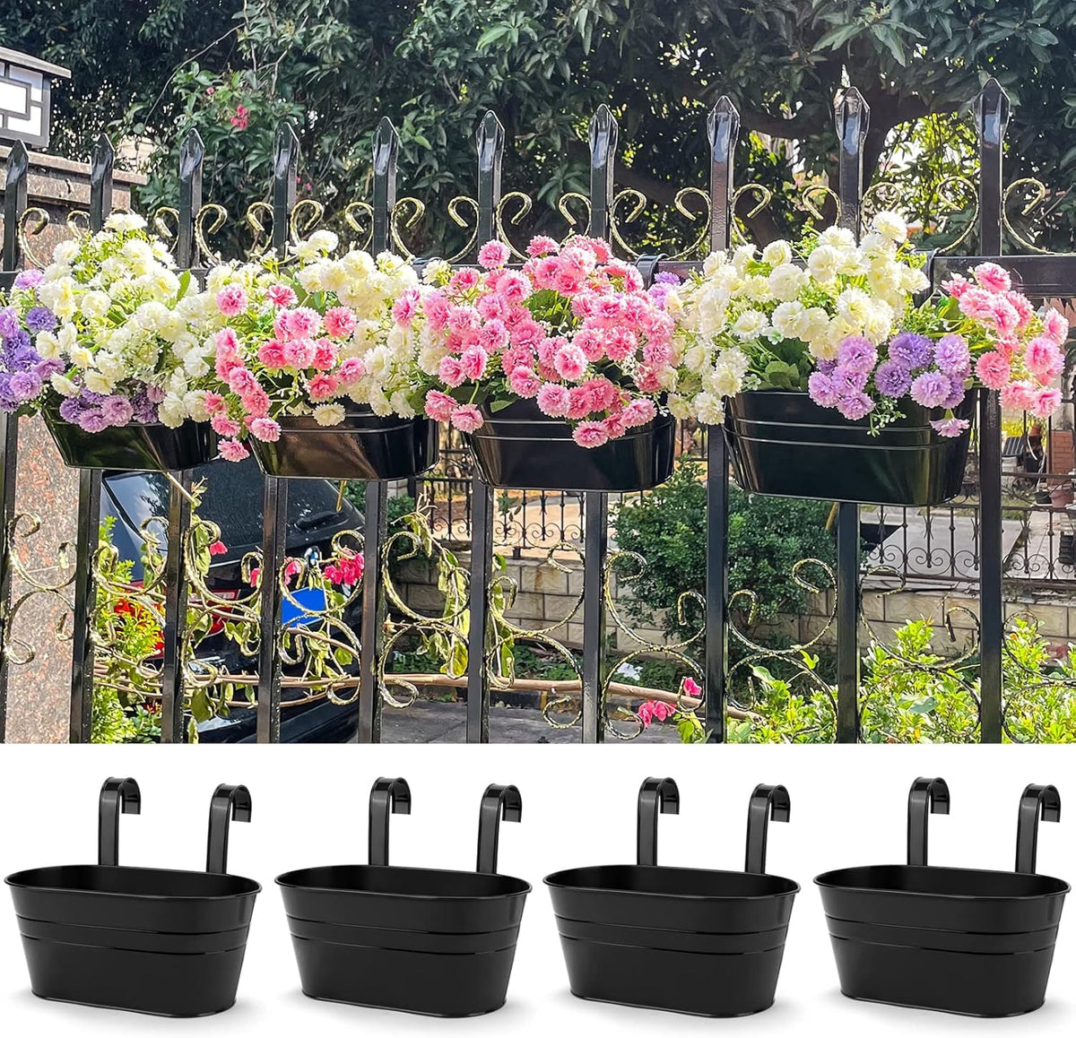 OGIMA durable metal planters built to withstand outdoor or indoor use.