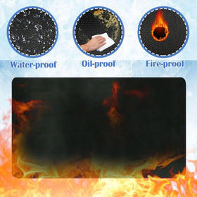 Ogrmar grill mat easy-clean surface; wipe or hose away residues