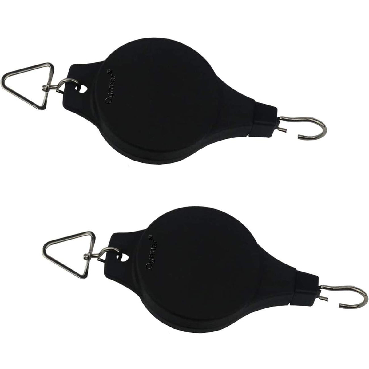 Ogrmar plant pulley hook in garden for easy hanging basket height control