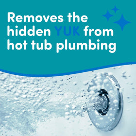 Oh Yuk Cleaner enhances chemical performance for balanced spa water.