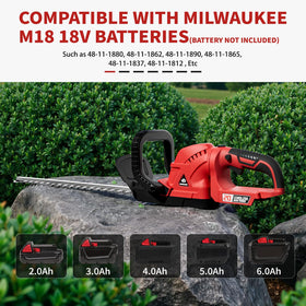OHAISFELA hedge trimmer rotatable handle enables versatile angles during trimming.