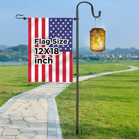 OHCISP garden flag stand stands at 46 inches for elegant outdoor displays