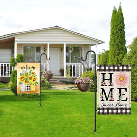 OHCISP outdoor decor stand shown on patio for yard display