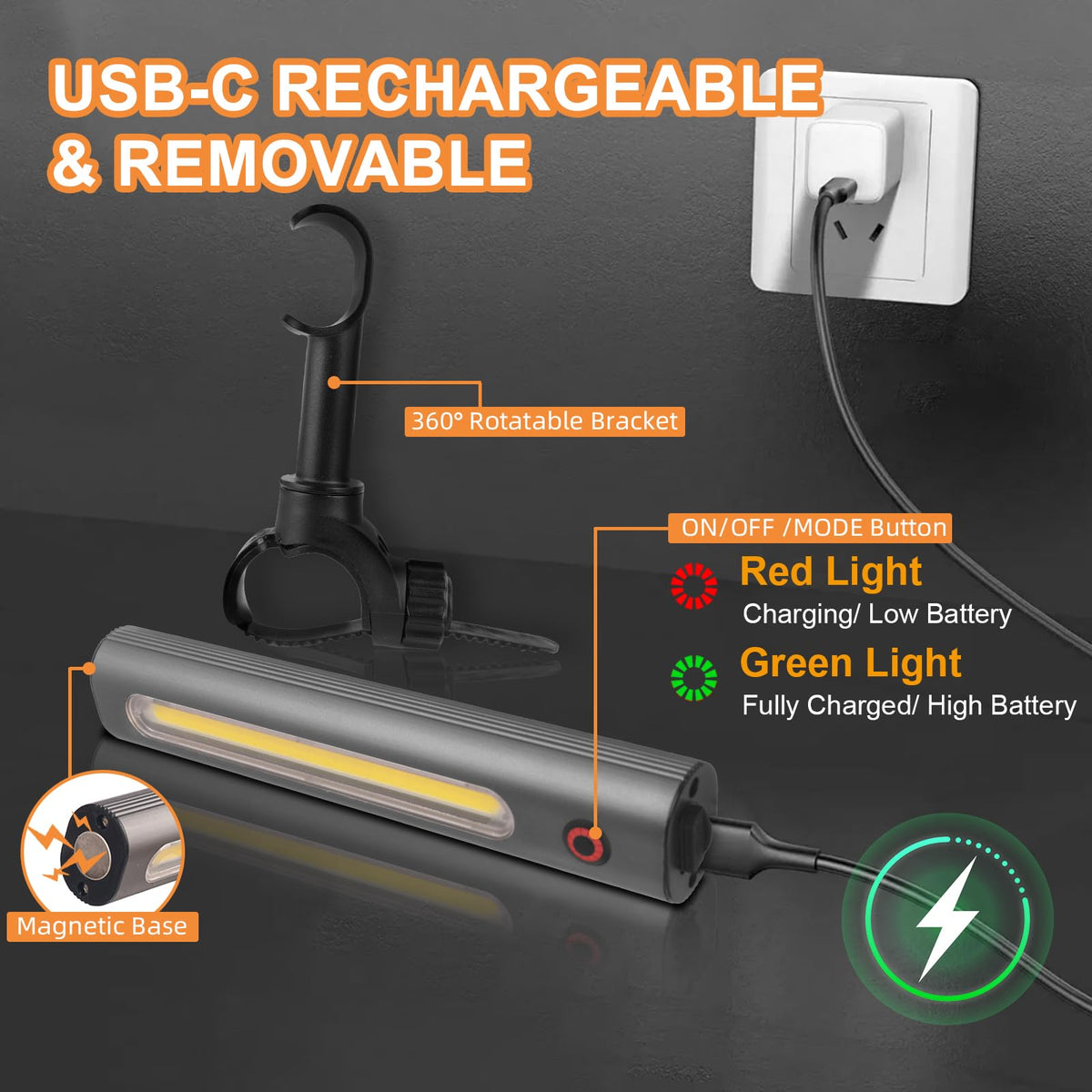 OHIFAST 360-degree adjustable grill light directs light precisely