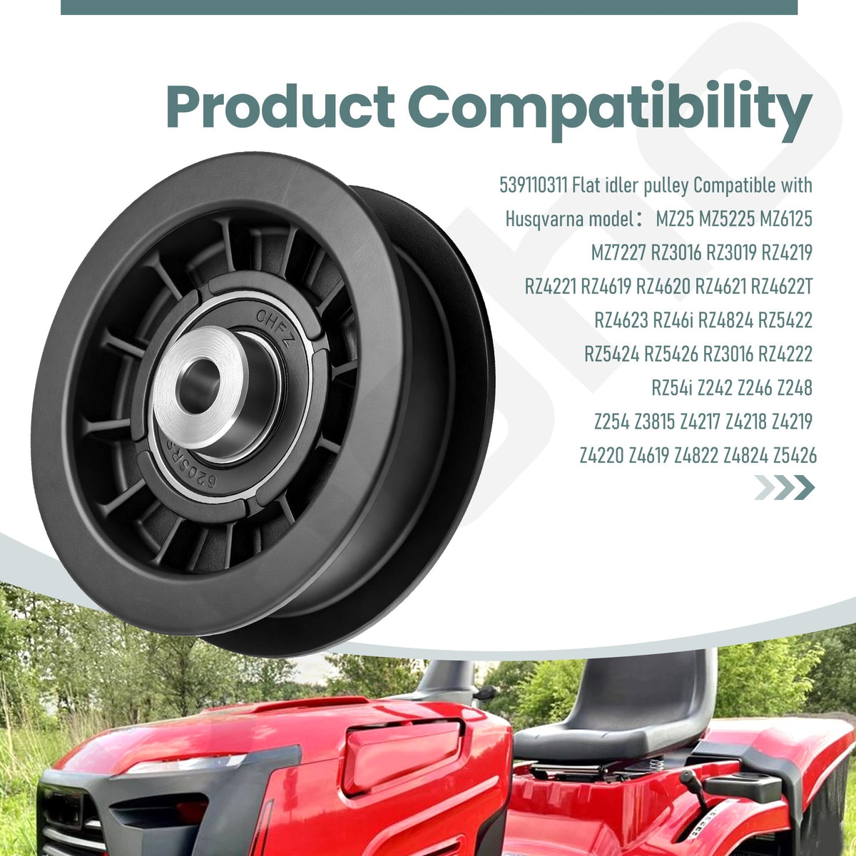 Ohoho ABS plastic wheel delivers sturdy, lightweight support.