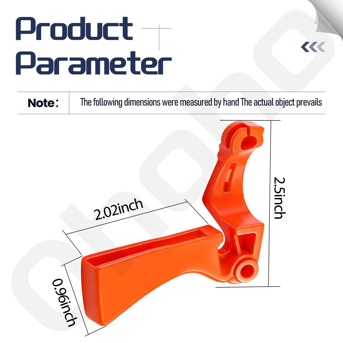 Ohoho C453000482 throttle trigger close-up highlighting durable construction.
