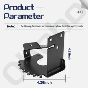 Durable reinforced front wheel bracket for tough mowing tasks