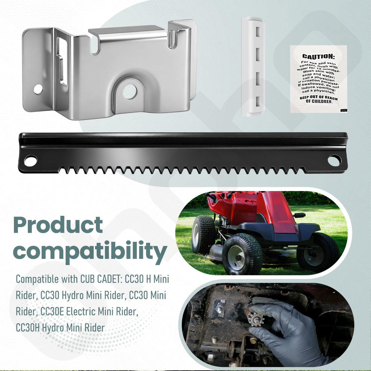 Ohoho hardened steel guide plate adds durability and steadier steering.