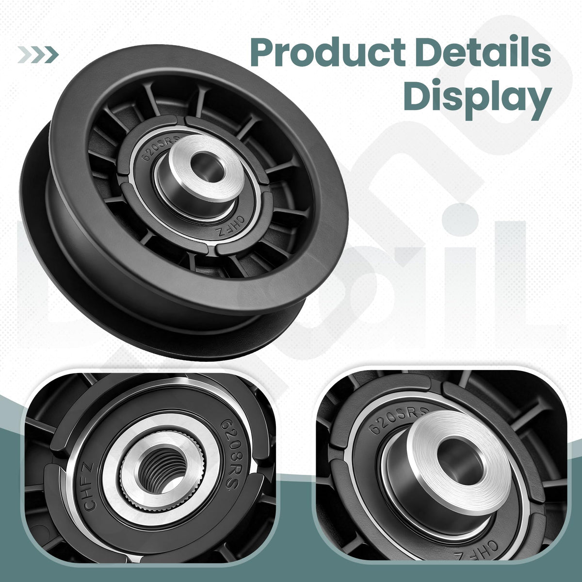 Ohoho flat idler pulley compatible with Husqvarna models for easy replacement.
