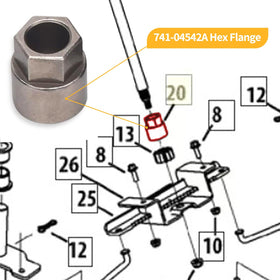 Ohoho rack support component strengthens the steering system under tough outdoor use.