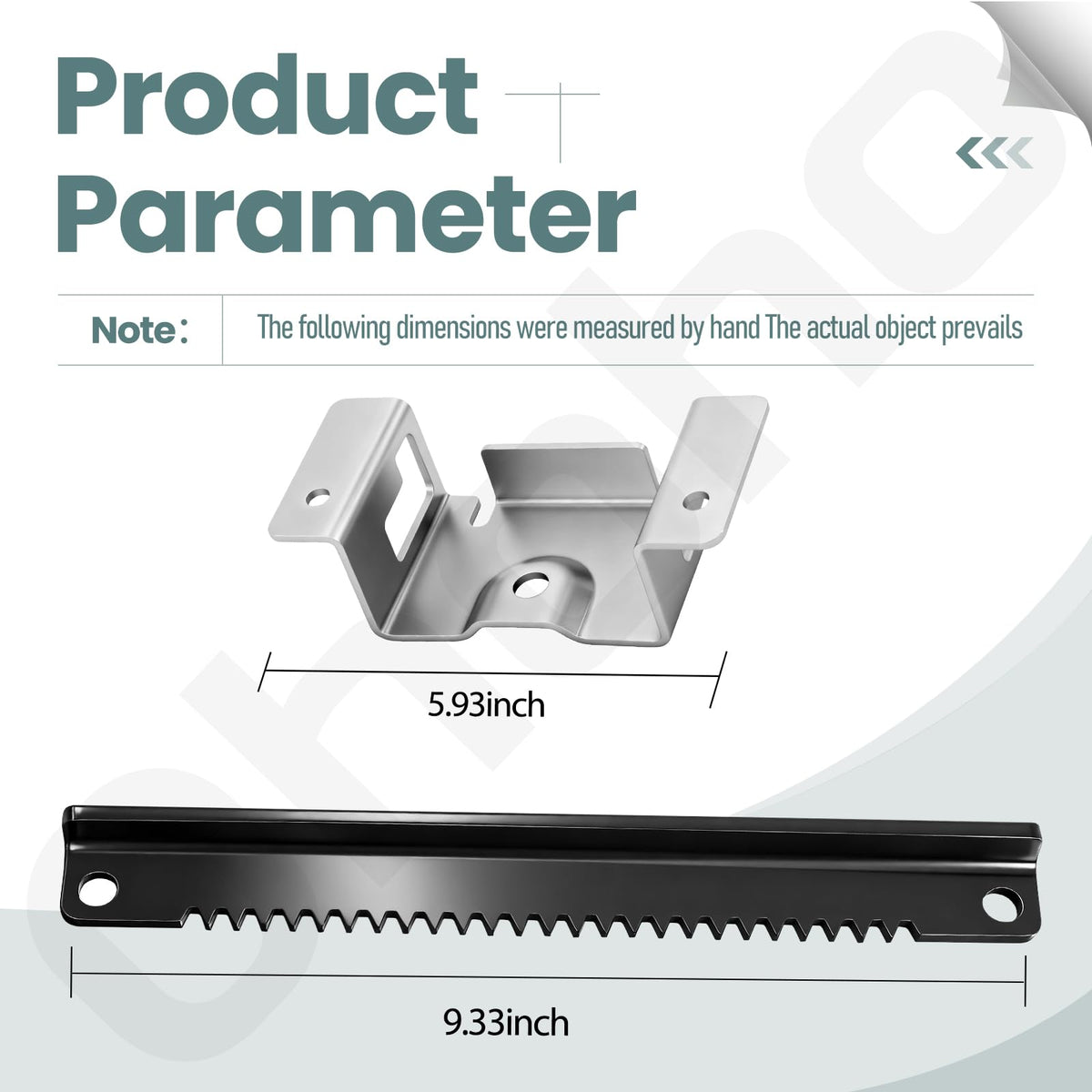Ohoho steering rack plate side view demonstrates mounting compatibility