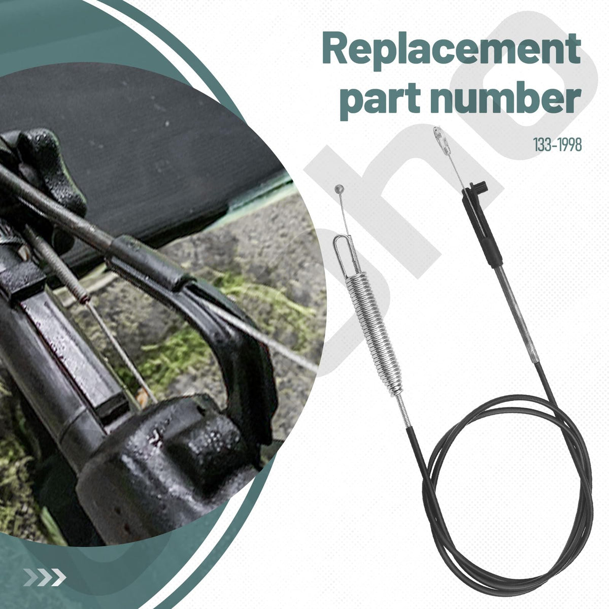 Ohoho 133-1998 brake cable on TimeMaster 20976, smooth braking potential.