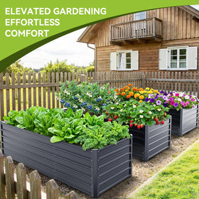 Ohuhu 341-gallon soil capacity visualization for spacious vegetable and herb growing.