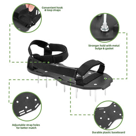 Ohuhu aerator shoes anti-corrosion heel support for long-term use.