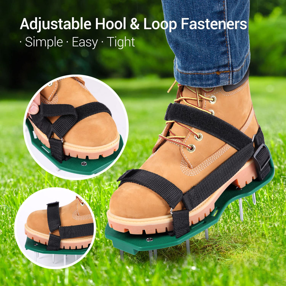 Ohuhu durable base and heel support ensure long-lasting lawn care tool.
