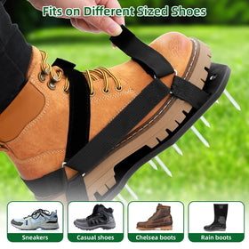 Ohuhu aerator shoes garden walking solution for healthier-looking lawns.