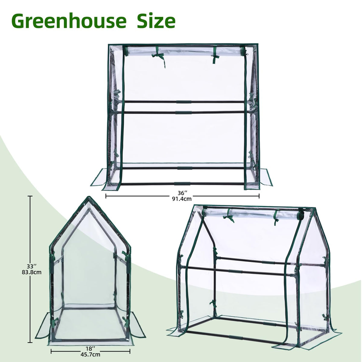 Ohuhu easy-assembly tabletop greenhouse for quick setup and storage.