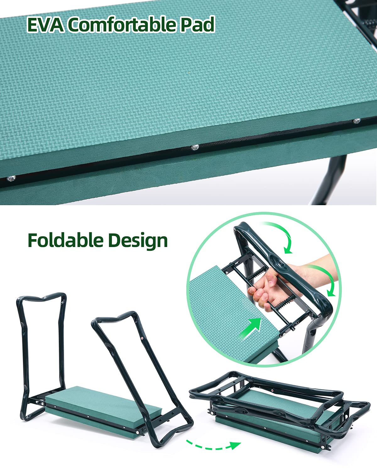Ohuhu Garden Kneeler Seat EVA foam knee pad for cushioned support