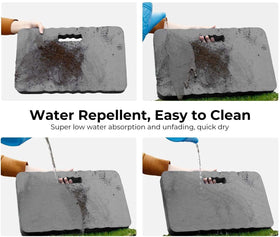 Ohuhu kneeling pad built-in handle enables easy carrying.
