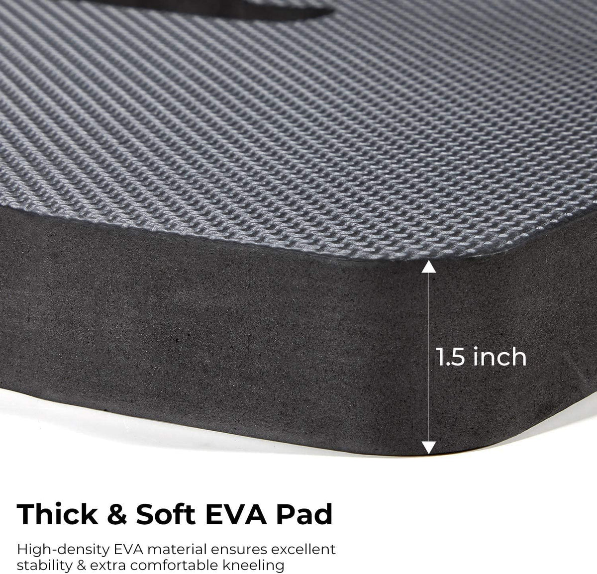 Ohuhu kneeling pad dries quickly after wet use thanks to water-repellent surface.