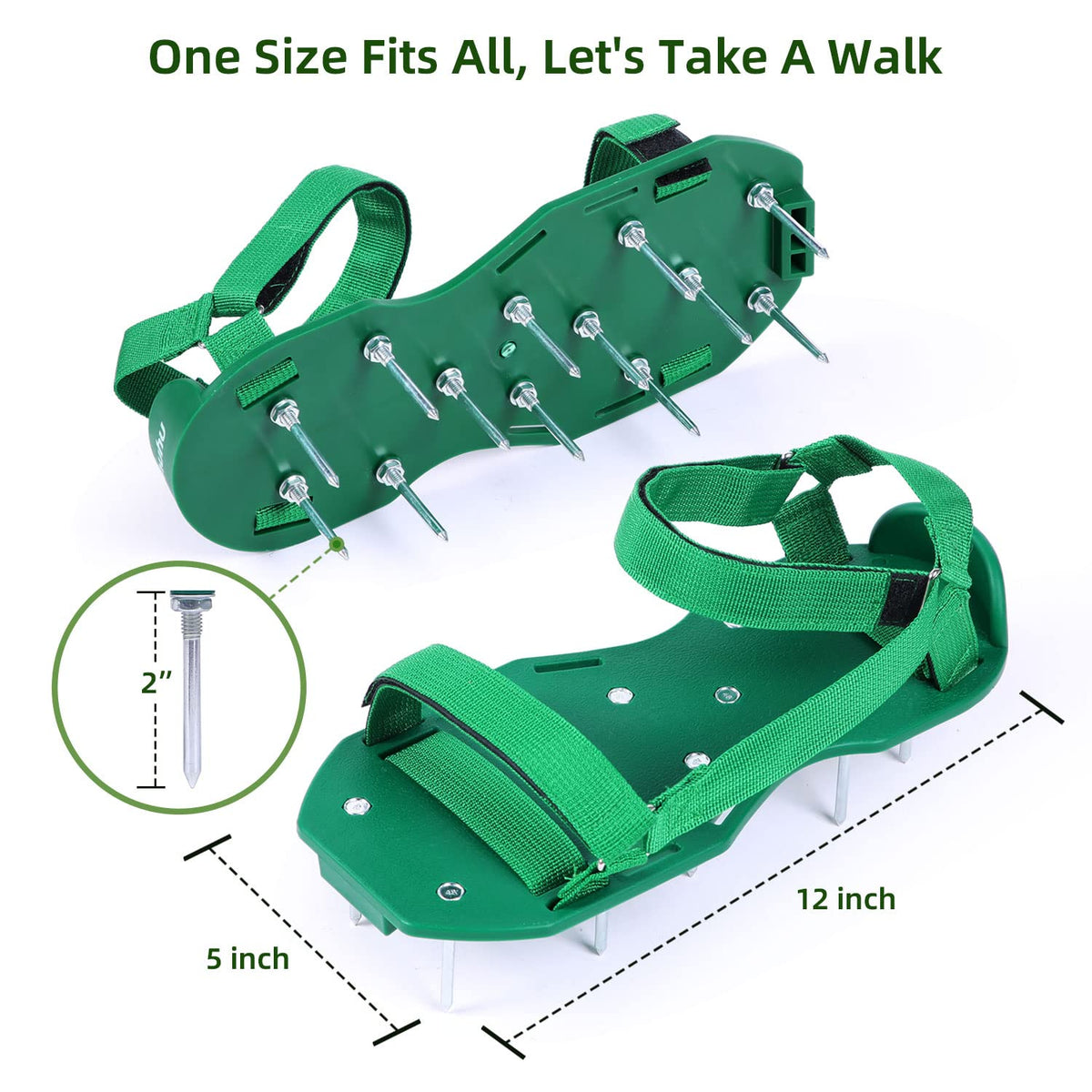 Ohuhu Lawn Aerator Shoes no installation required for easy use.