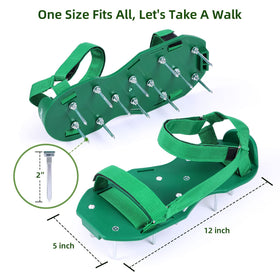 Ohuhu Lawn Aerator Shoes no installation required for easy use.