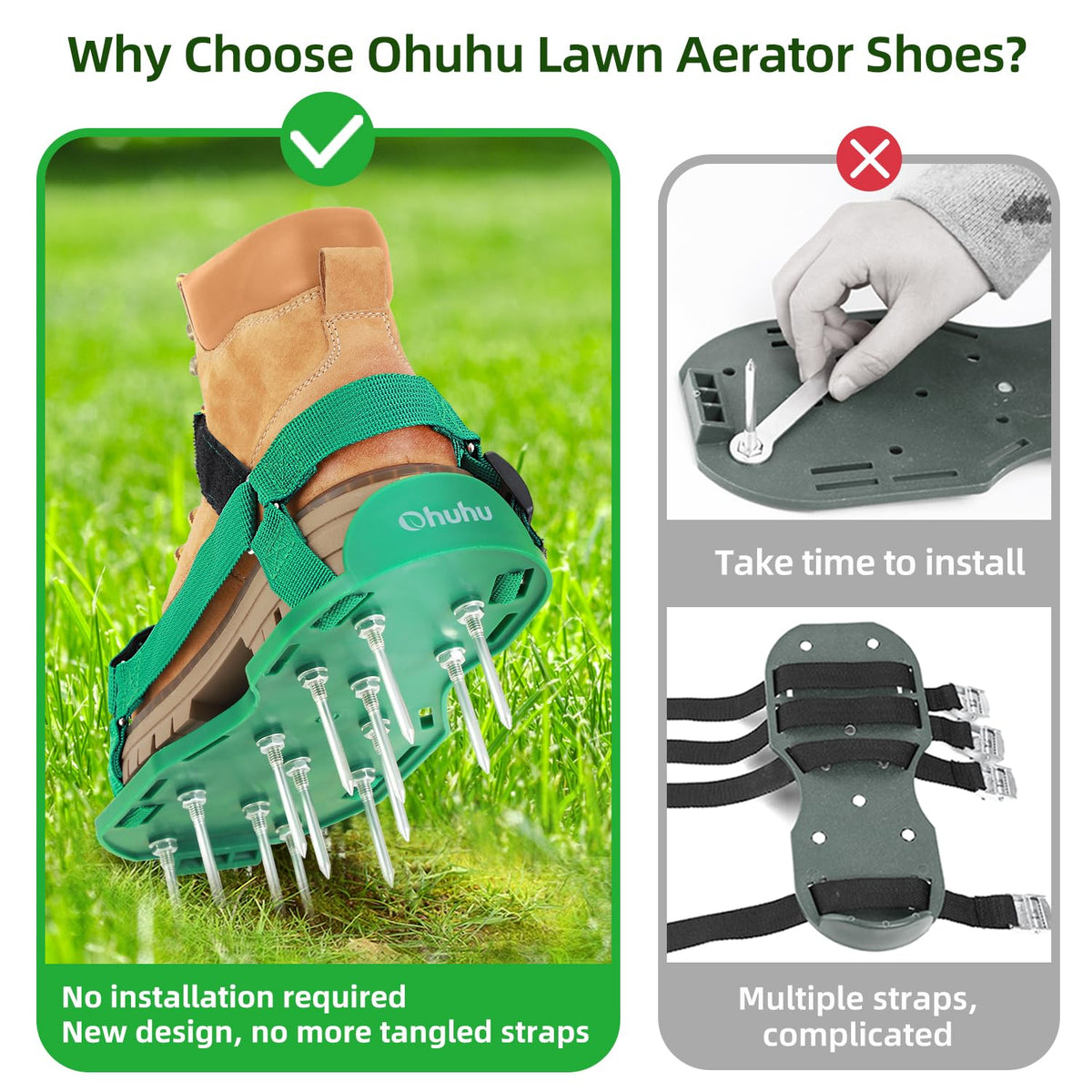Ohuhu Stainless steel shovel included for easy cleaning after use.