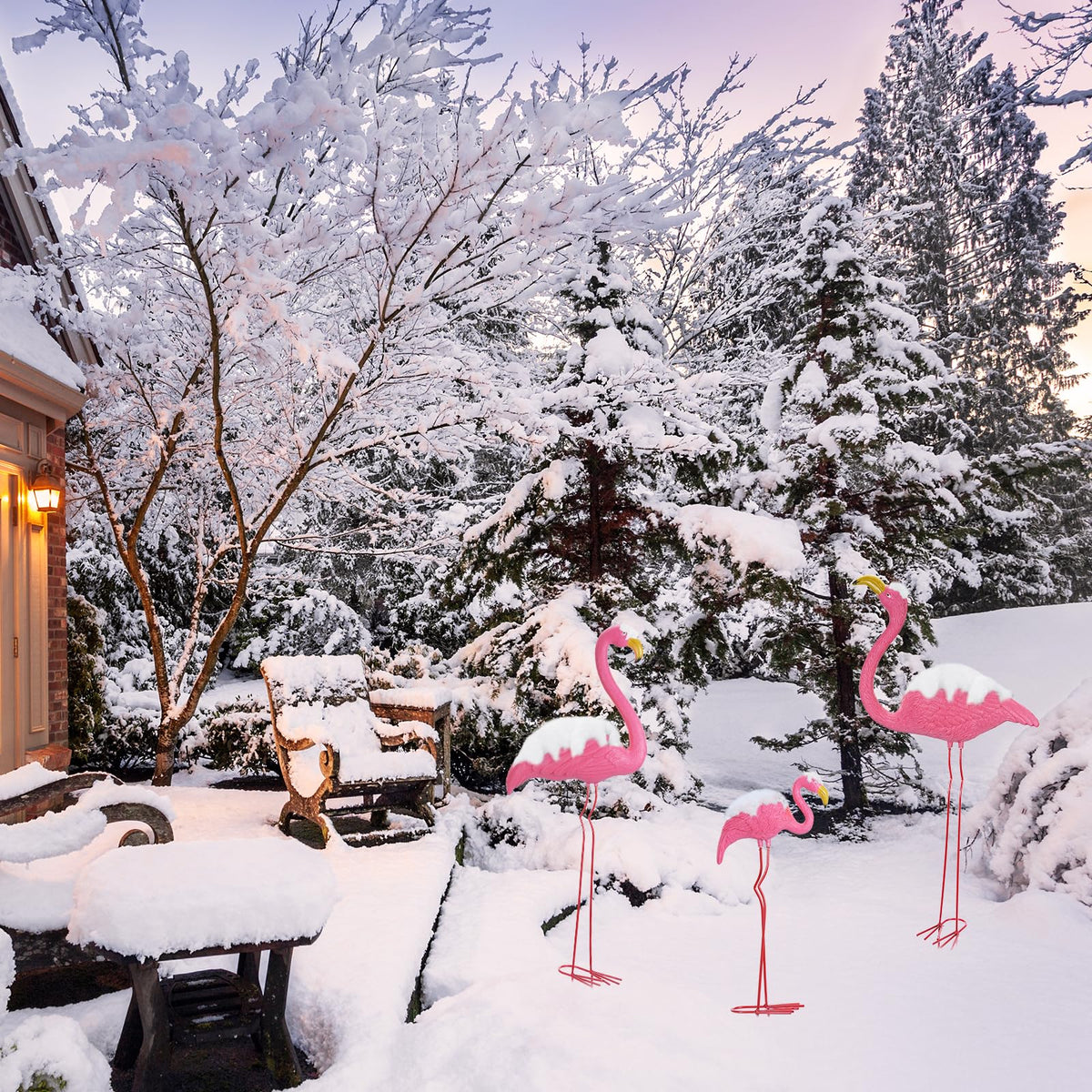 Ohuhu party yard decor flamingos ideal for events outdoors
