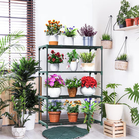 Ohuhu 4-Tier shelves rustproof frame for long-lasting outdoor use