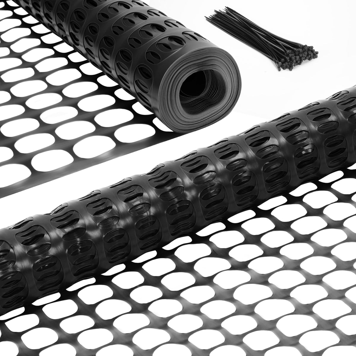 Ohuhu plastic garden fence roll—reusable barrier for plants and landscape