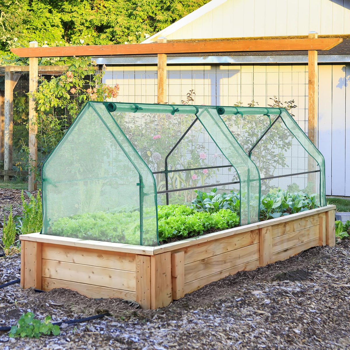 Ohuhu durable iron tubes provide a sturdy greenhouse frame for long-term use.